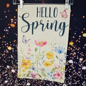 🌼 Hello Spring Floral Garden Flag